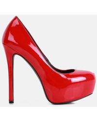 LONDON RAG - Pismis Patent Pu High Heeled Stiletto Sandal - Lyst