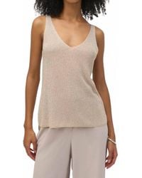 Joseph Ribkoff - Metallic Knitted Cami Top - Lyst