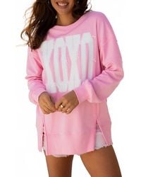 66Disco - Xoxo Bow Sequin Sweater - Lyst