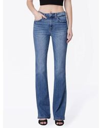 Flying Monkey - High Rise Full Length Bootcut Jeans - Lyst