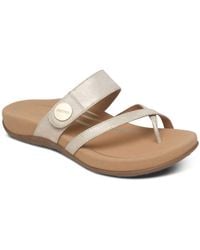 Aetrex - Izzy Adjustable Slide Sandal - Lyst