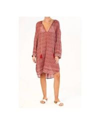 M.A.B.E - Block Print Mari Caftan/Coverup - Lyst