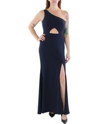 Aqua - Cut-out One Shoulder Evening Dress - Lyst