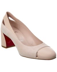 Christian Louboutin - Miss Duvette 55 Suede & Leather Pump - Lyst