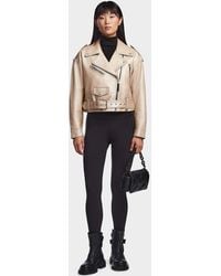 Rudsak - Maggie Cropped Leather Biker Jacket - Lyst
