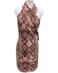 Rachel Roy - Snakeskin Print Asymmetric Sheath Dress - Lyst