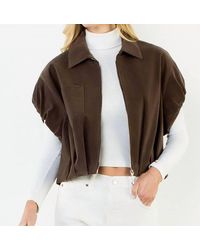 Thml - Suede Cropped Jacket - Lyst