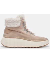 Dolce Vita - Debbie Plush Sneakers Taupe Suede - Lyst