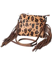 American Darling - Leopard Fringe Crossbody Bag - Lyst