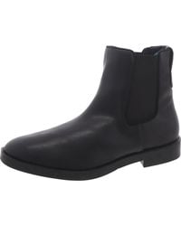 Aerosoles - Faux Leather Block Heel Chelsea Boots - Lyst