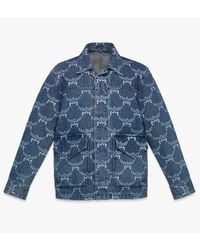 MCM - Lauretos Monogram Denim Jacket - Lyst