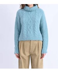 Molly Bracken - Turtleneck Cable Knitted Sweater - Lyst