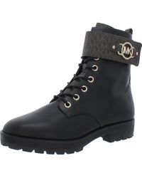MICHAEL Michael Kors - Manmade Faux Leather Ankle Boots - Lyst