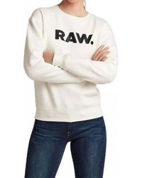 G-Star - Premium Core Raw Crewneck Sweater - Lyst