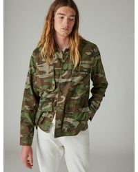 Lucky Brand - Slub Twill Military Jacket - Lyst