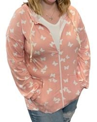 Blumin - Butterfly Spring With Pockets Hoodie - Lyst