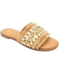 Camel Threads - Joy Fringe And Bead Slide - Lyst