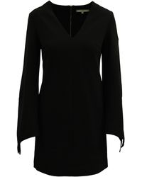 Tibi - V-Neck Long Sleeve Dress - Lyst