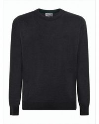 Lacoste - Crew Neck Wool Sweater With Ribbed Details - Lyst