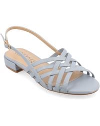 Journee Collection - Cassandra Flat Sandals - Lyst