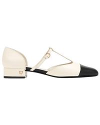 Ferragamo - Luxury Leather Ballerina Flats For - Lyst