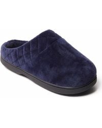 Dearfoams - Darcy Quilted Cuff Velour Clog House Slipper - Lyst