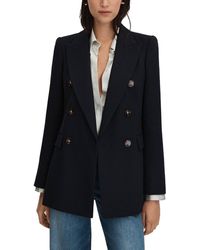 Reiss - Lana Wool-Blend Twill Jacket - Lyst