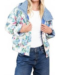 TCEC - Georgette Floral Puffer Jacket - Lyst