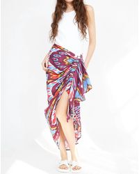 Guadalupe - Nora Ikat Pareo Skirt - Lyst