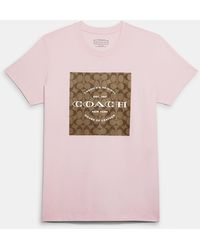 COACH - Signature T Shirt - Lyst