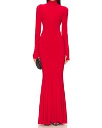 Norma Kamali - Turtle Long Sleeve Fishtail Gown - Lyst