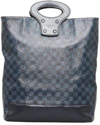 Louis Vuitton - Cobalt Cabas Voyage Canvas Tote Bag (pre-owned) - Lyst