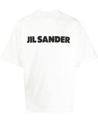 Jil Sander - Relaxed-Fit Cotton T-Shirt With Bold Logo Print - Lyst