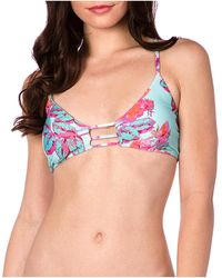 Nanette Lepore - Wonderland Floral Enchantress Strappy Beachwear Bikini Swim Top - Lyst