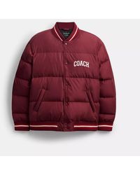 COACH - Varsity Down Jacket - Lyst