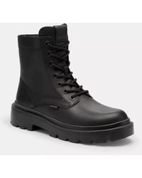 COACH - Combat Boot - Lyst