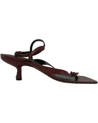 BY FAR - Thong Kitten Heel Sandals - Lyst
