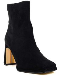 Sam Edelman - Irie I8257L2001 Boots Suede Block Heel Booties Lion776 - Lyst