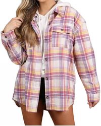 Ninexis - Flannel Texture Shacket - Lyst