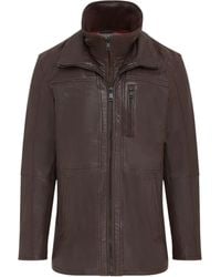Infinity Leather - Warm Mid-Length Leather Coat - Lyst