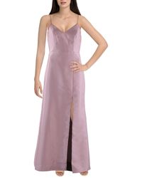 Alfred Sung - Front Slit Long Evening Dress - Lyst