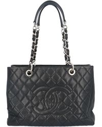 Chanel - Gst (grand Shopping Tote) Leather Tote Bag (pre-owned) - Lyst
