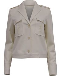 Theory - Button-Down Cropped Jacket - Lyst