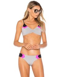 LSPACE - Haley Blocked Reversible Bikini Top - Lyst