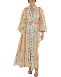 Esea - Linen-Blend Maxi Dress - Lyst