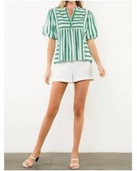 Thml - Stripes Puff Sleeves Blouse - Lyst