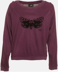 Roberto Cavalli - Cavalli Class Butterfly Detail Knit Wide Neck Jumper - Lyst