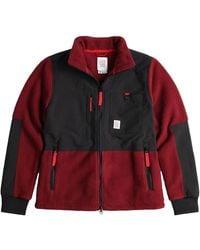 Topo - Burgundy/ Subalpine Fleece Jacket - Lyst