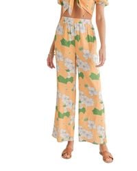 Sadie & Sage - Floral Wide Leg Pants - Lyst