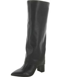Marc Fisher - Faux Leather Pointed Toe Knee-high Boots - Lyst